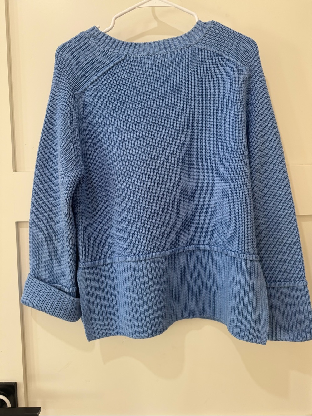 Pilcro Blue Women's Crewneck Knit Sweater Size Small - Picture 2 of 4